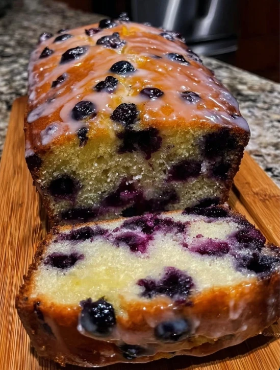 Old-Fashioned Family Lemon Blueberry Loaf