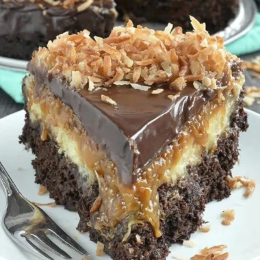 Oldfashioned Family German Chocolate Cheesecake