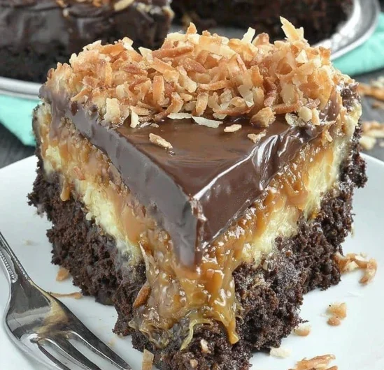 Oldfashioned Family German Chocolate Cheesecake