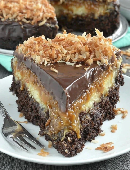 Old-Fashioned Family German Chocolate Cheesecake