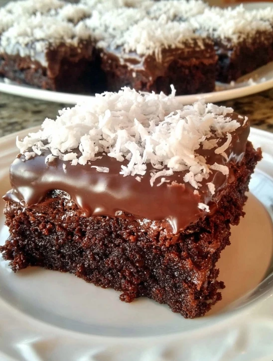 Oldfashioned Farmhouse Mounds Brownies
