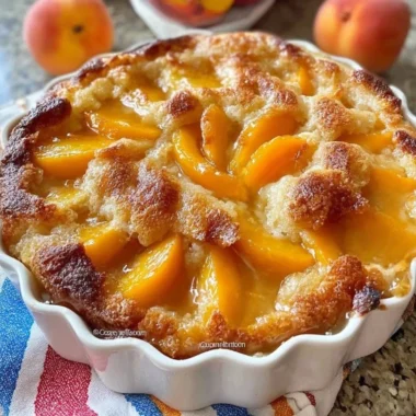 Oldfashioned Peach Cobbler Pound Cake