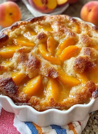 Oldfashioned Peach Cobbler Pound Cake