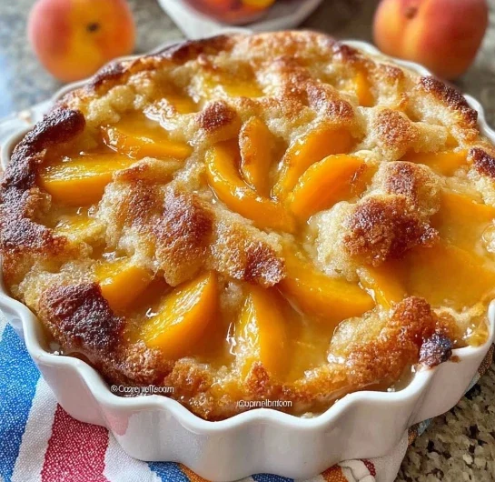 Oldfashioned Peach Cobbler Pound Cake