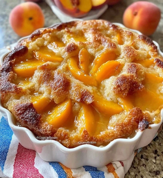 Old-Fashioned PEACH COBBLER POUND CAKE