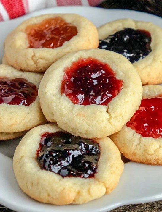 Old-fashioned Thumbprint Cookie Recipe Easy Church Supper Cookies Best Thumbprint Cookies With Jam Traditional Thumbprint ...