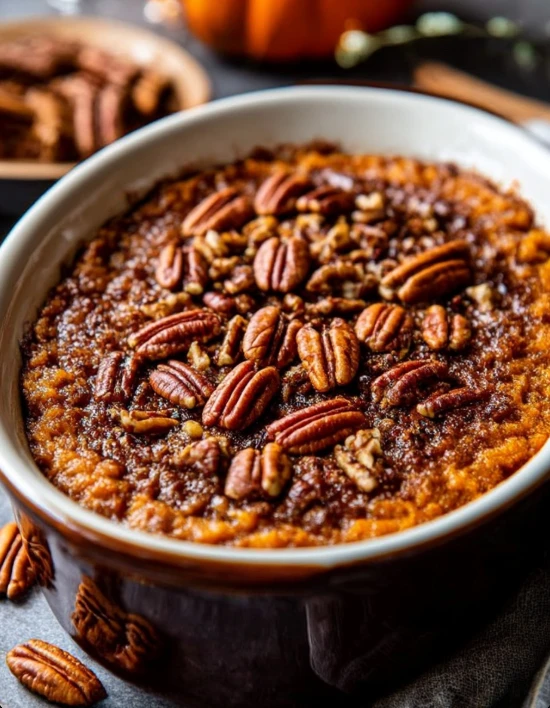 Slow Cooker 4-Ingredient Pumpkin Spice Dump Cake