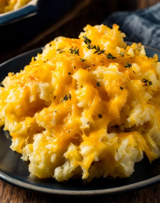 Slow Cooker 5-Ingredient Cheesy Hashbrown Casserole