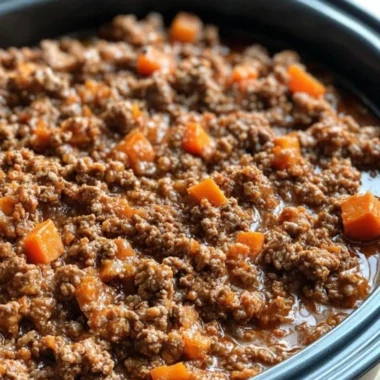 Slow Cooker Classic Bolognese Fall Vegetables