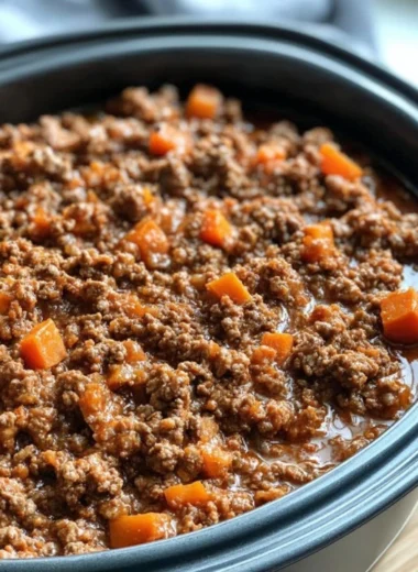 Slow Cooker Classic Bolognese Fall Vegetables