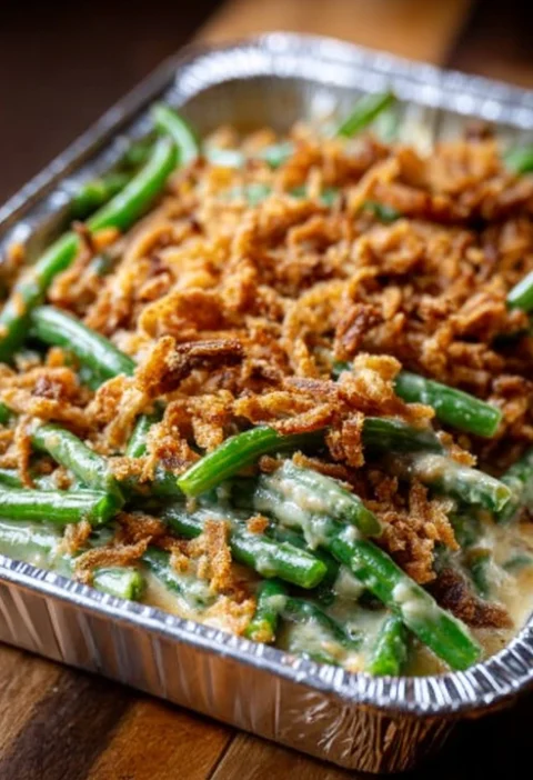 Southern 4ingredient Buttery Green Bean Bake