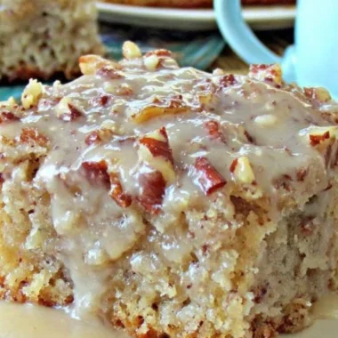 Southern Pecan Praline Sheet Cake