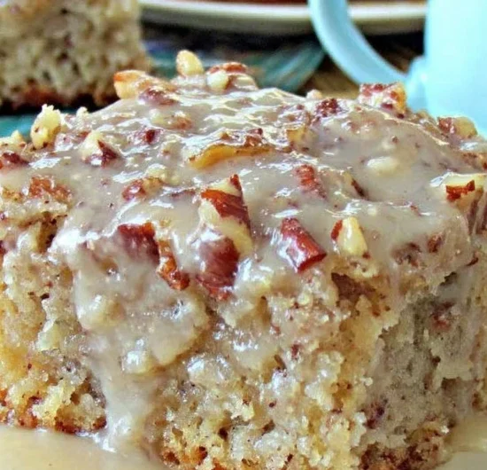 Southern Pecan Praline Sheet Cake