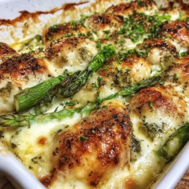 Southern Potluck Caesar Chicken Asparagus