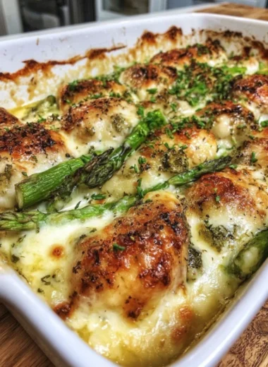 Southern Potluck Caesar Chicken Asparagus