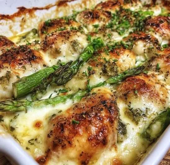 Southern Potluck Caesar Chicken Asparagus