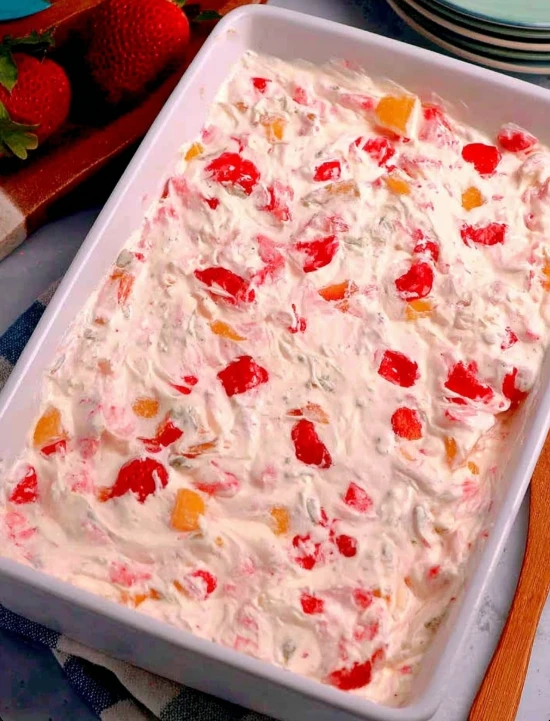 Southern Potluck Frozen Fruit Salad