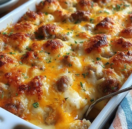Tater Tot Sausage Breakfast Casserole