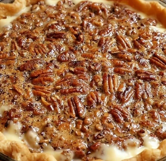 Warm Holiday Table Pecan Cheesecake Pie