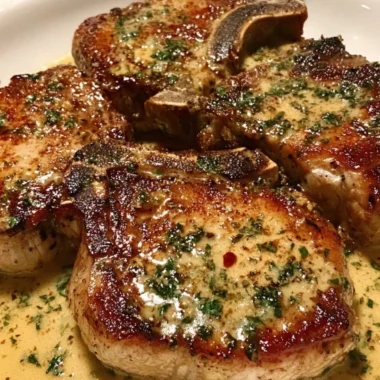 Warm Sundaystyle Garlic Butter Juicy Pork Chops