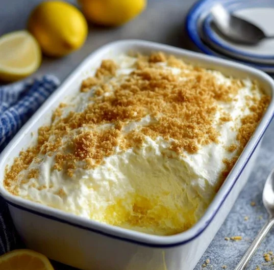 4ingredient Lemon Cream Icebox Dessert