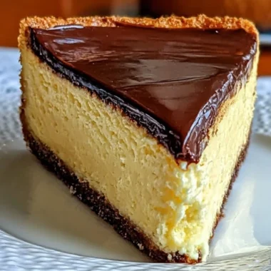 Boston Cream Pie Cheesecake