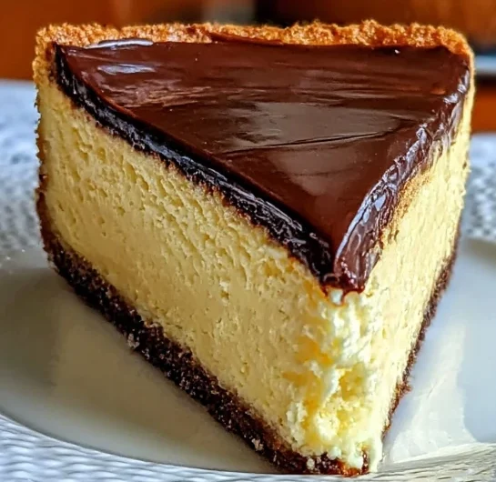 Boston Cream Pie Cheesecake