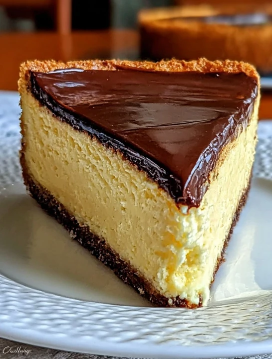 Boston Cream Pie Cheesecake