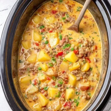 Creamy Potato Bacon Soup Made Slow Cooker