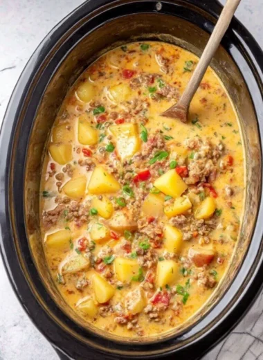 Creamy Potato Bacon Soup Made Slow Cooker