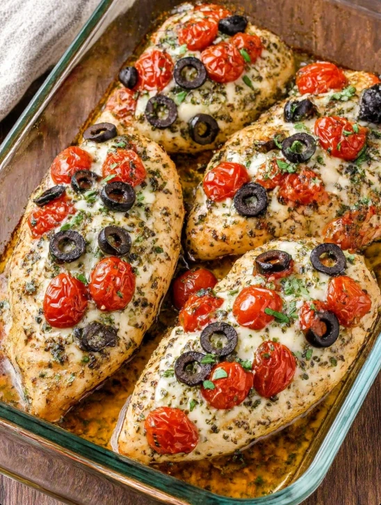 3-Ingredient Baked Italian Chicken
