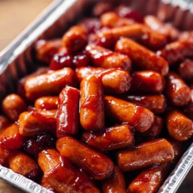 3ingredient Little Smokies Tin Foil Tray