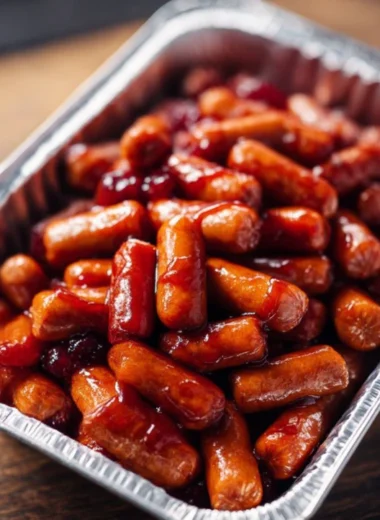 3ingredient Little Smokies Tin Foil Tray