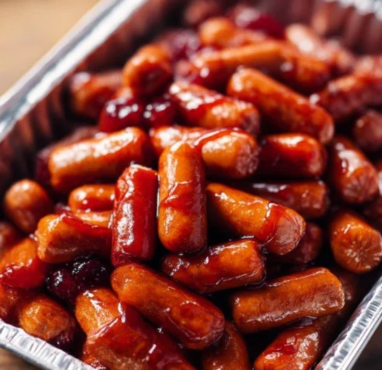 3ingredient Little Smokies Tin Foil Tray