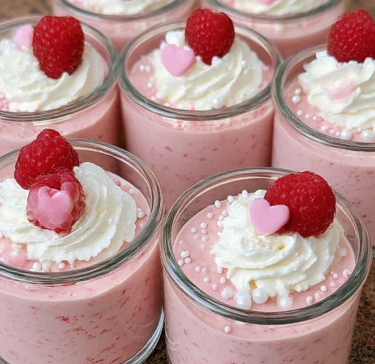 3ingredient Strawberry Mousse Cups