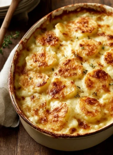 4ingredient Buttery Mashed Potato Bake