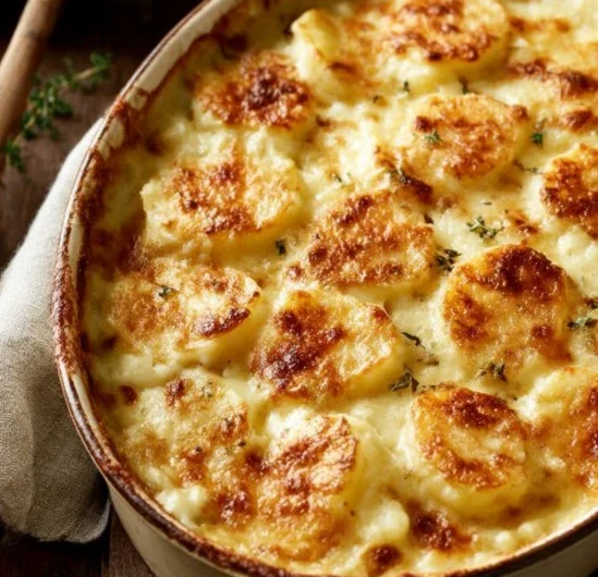 4ingredient Buttery Mashed Potato Bake