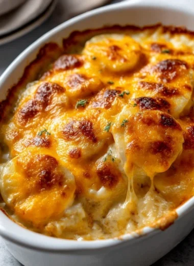 4ingredient Cheesy Scalloped Potatoes