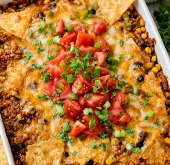 4ingredient Cheesy Taco Bake