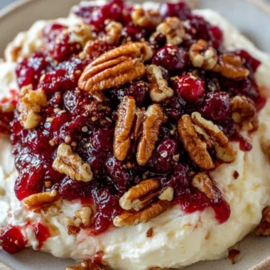 4ingredient Cranberry Cheese Dip