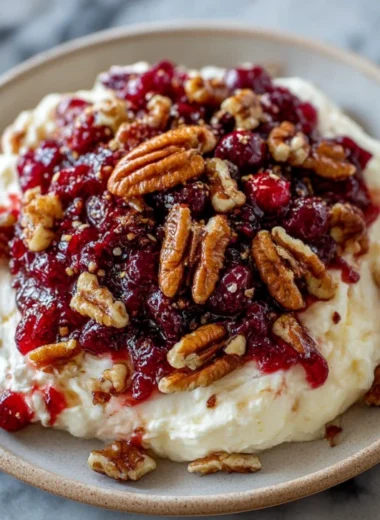 4ingredient Cranberry Cheese Dip