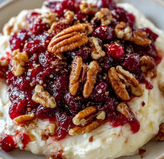 4ingredient Cranberry Cheese Dip