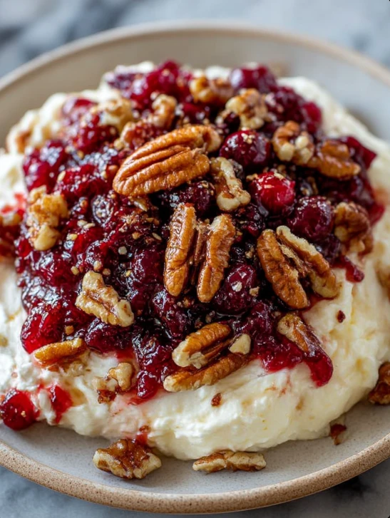 4-Ingredient Cranberry Cheese Dip