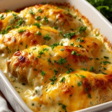 4ingredient Creamy Ranch Chicken Bake