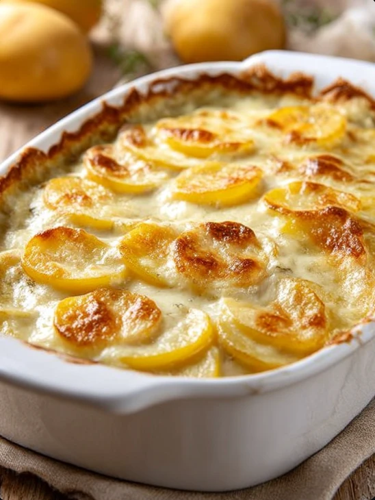 4-Ingredient Creamy Scalloped Potatoes