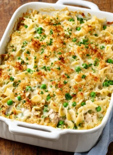 4ingredient Creamy Tuna Noodle Bake