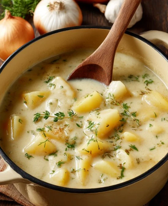 4-Ingredient Creamy Potato Soup