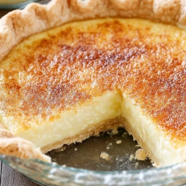 4ingredient Oldfashioned Custard Pie