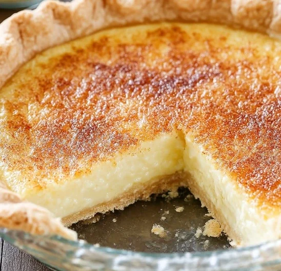 4ingredient Oldfashioned Custard Pie