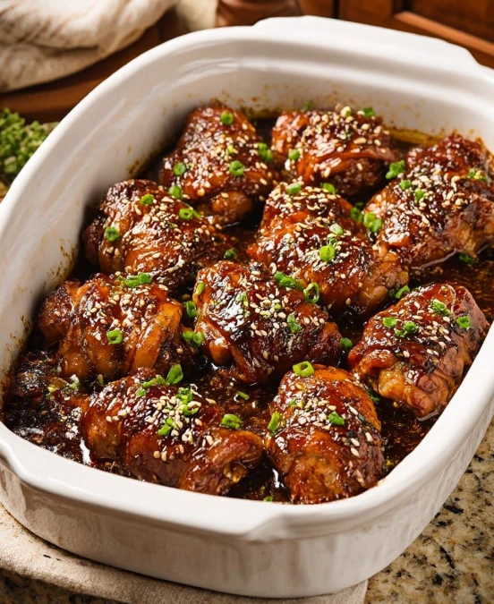 4-Ingredient Slow Cooker Brown Sugar Chicken Thighs